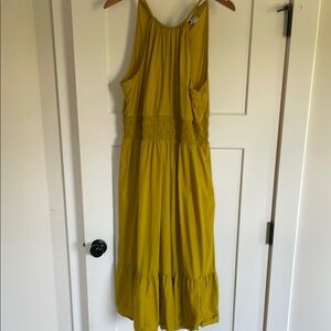 A New Day Yellow Halter Maxi Sundress